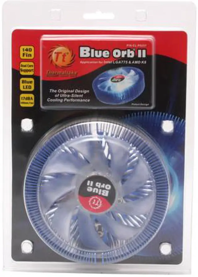 Alt view image 5 of 6 - Thermaltake CL-P0257 Blue orb II CPU Cooler for LGA775 & K8