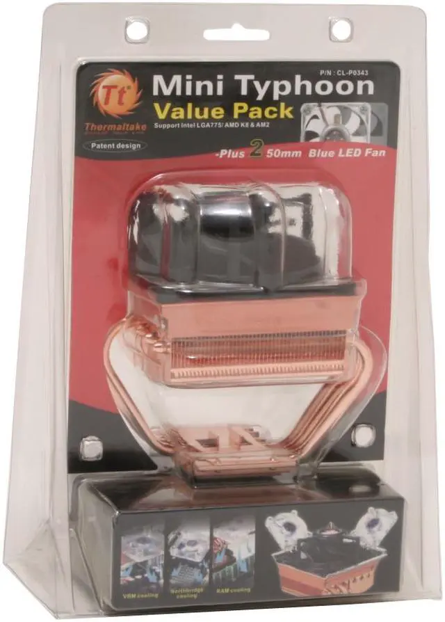 Alt view image 5 of 5 - Thermaltake MiniTyp 90 92mm CPU Cooler
