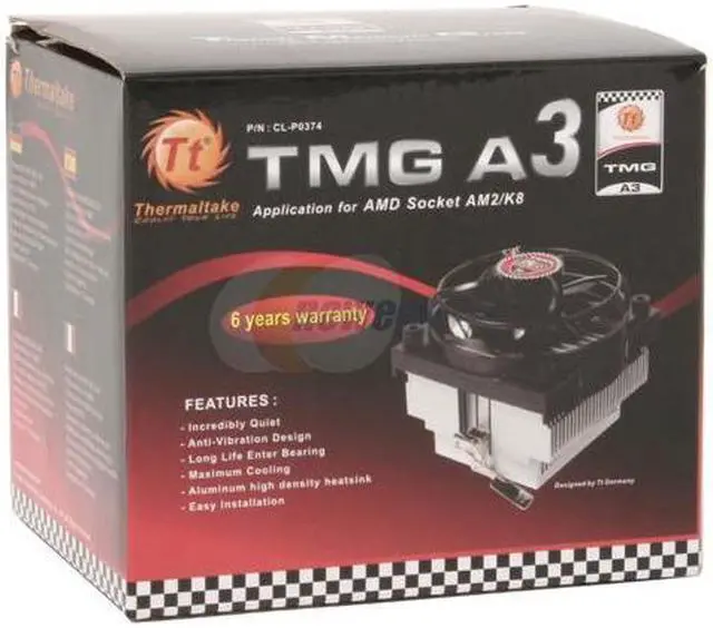 Alt view image 4 of 4 - Thermaltake TMG A3 92mm Enter CPU Cooler