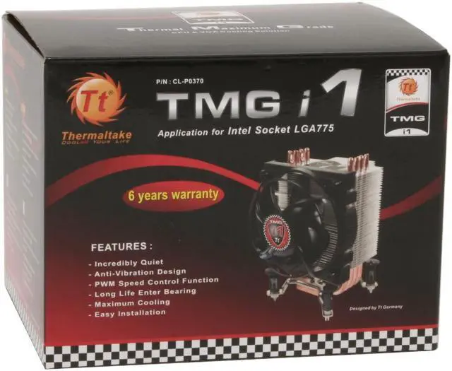 Alt view image 5 of 5 - Thermaltake CL-P0370 92mm Enter CPU Cooler