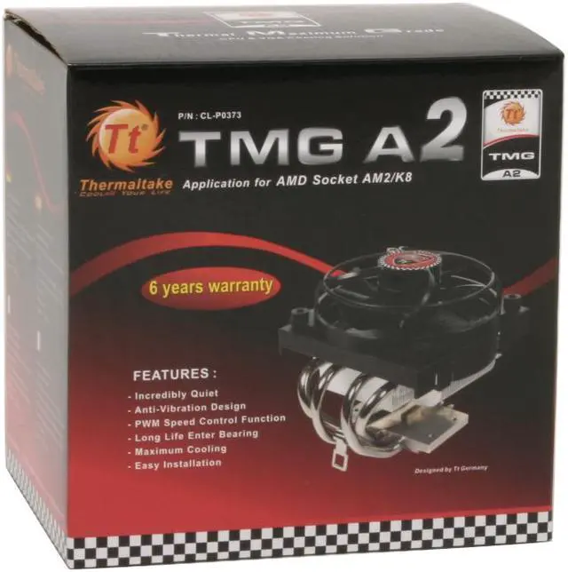 Alt view image 6 of 6 - Thermaltake CL-P0373 92mm Enter CPU Cooler