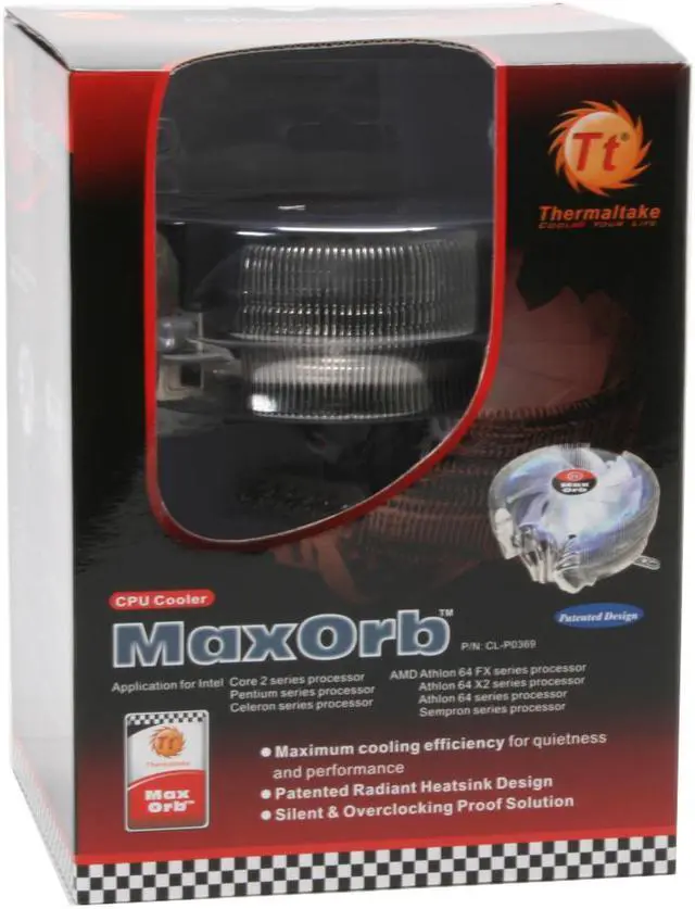 Alt view image 5 of 5 - Thermaltake MaxOrb CL-P0369 120mm CPU Cooler