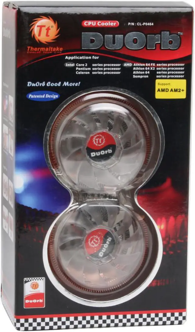 Alt view image 9 of 9 - Thermaltake CL-P0464 DuOrb 80mm CPU Cooler