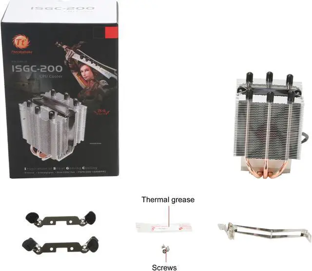 Alt view image 6 of 6 - Thermaltake CLP0538 92mm Hydro Dynamic Fan CPU Cooler