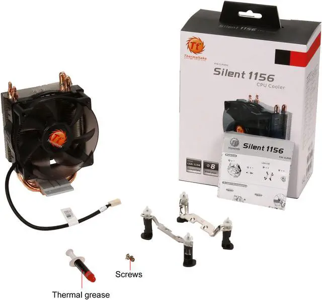 Alt view image 8 of 8 - Thermaltake Silent 1156 CLP0552 92mm CPU Cooler For Intel Socket LGA1156