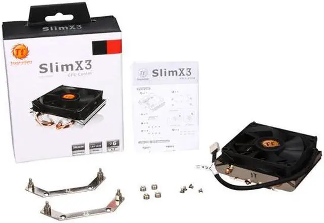 Alt view image 6 of 10 - Thermaltake Slim X3 CLP0534 80mm CPU Cooler