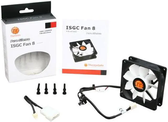 Alt view image 4 of 4 - Thermaltake ISGC Fan 8 AF0043 80mm No-compromise Case Fan