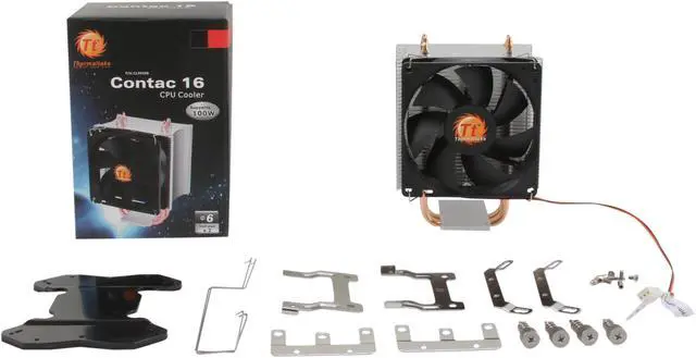 Alt view image 6 of 6 - Thermaltake CLP0598 92mm Contact 16 CPU Cooler