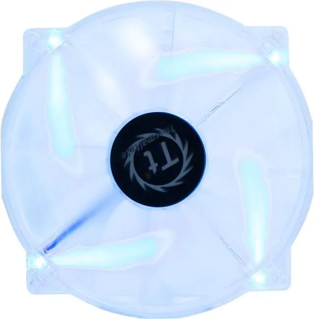 Main image of Thermaltake CL-F016-PL20BU-A 200 mm Blue LED Pure Series Quiet High Airflow Case Fan