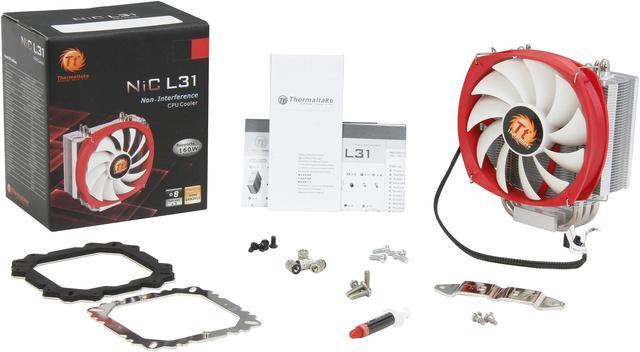 Alt view image 8 of 7 - Thermaltake CL-P001-AL12RE-A 120mm NiC L31 Aluminum CPU Cooler