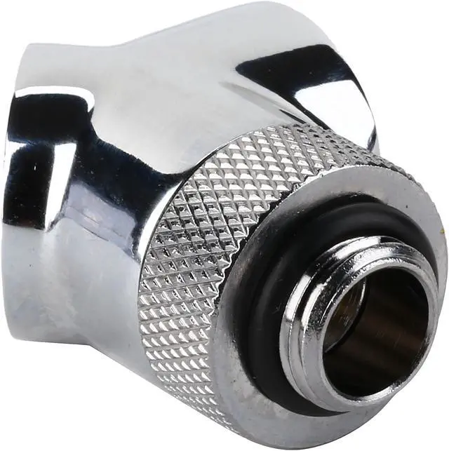 Alt view image 2 of 4 - Thermaltake CL-W051-CU00SL-A Pacific DIY LCS Chrome G1/4 45 Degree Adapter Fitting