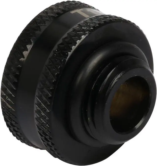 Alt view image 2 of 3 - Thermaltake Pacific CL-W045-CU00BL-A Pacific DIY LCS Black G1/4 Female to Male 10mm Extender Fitting