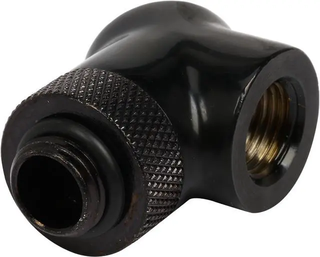 Main image of Thermaltake Pacific CL-W052-CU00BL-A Pacific DIY LCS Black G1/4 90 Degree Adapter Fitting