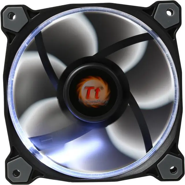 Main image of Thermaltake Riing 12 Series High Static Pressure 120mm Circular White LED Ring Case/Radiator Fan CL-F038-PL12WT-A