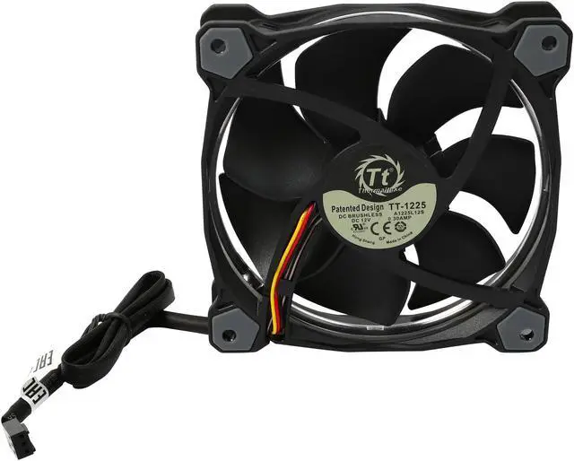 Alt view image 4 of 5 - Thermaltake Riing 12 Series High Static Pressure 120mm Circular White LED Ring Case/Radiator Fan CL-F038-PL12WT-A