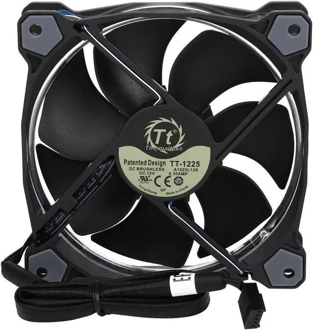 Alt view image 6 of 11 - Thermaltake Riing 12 RGB Series High Static Pressure 120mm Circular RGB LED Ring Case/Radiator Fan - Triple Pack - CL-F042-PL12SW-B