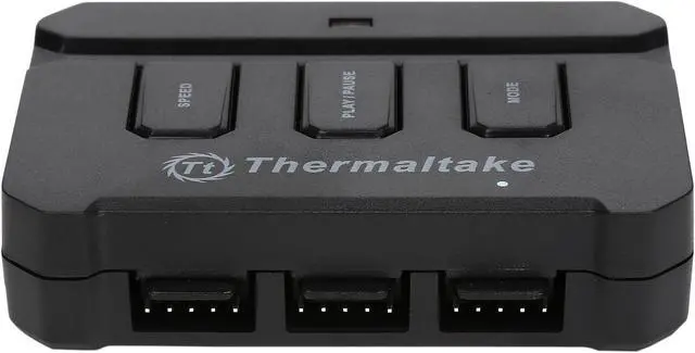 Alt view image 8 of 11 - Thermaltake Riing 12 RGB Series High Static Pressure 120mm Circular RGB LED Ring Case/Radiator Fan - Triple Pack - CL-F042-PL12SW-B