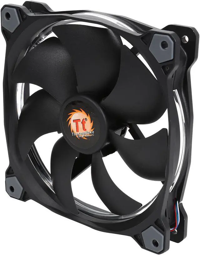 Alt view image 4 of 11 - Thermaltake Riing 14 RGB Series High Static Pressure 140mm Circular RGB LED Ring Case/Radiator Fan - Triple Pack - CL-F043-PL14SW-B