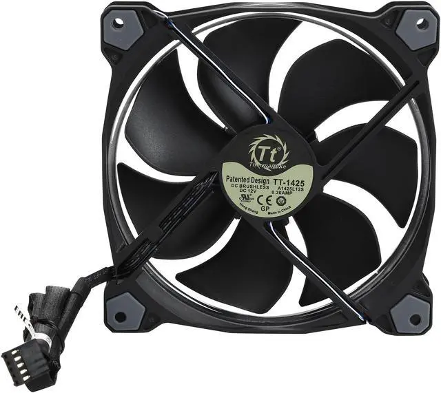 Alt view image 6 of 11 - Thermaltake Riing 14 RGB Series High Static Pressure 140mm Circular RGB LED Ring Case/Radiator Fan - Triple Pack - CL-F043-PL14SW-B