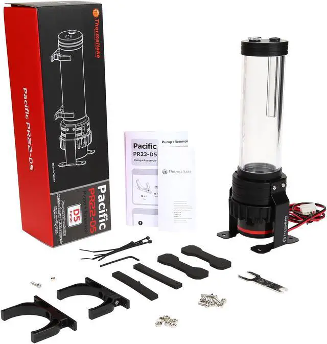 Alt view image 5 of 5 - Thermaltake PR22-D5, 300ml 5-Speed Adjustable D5 Pump/Reservoir Combo, CL-W082-PL00BL-A