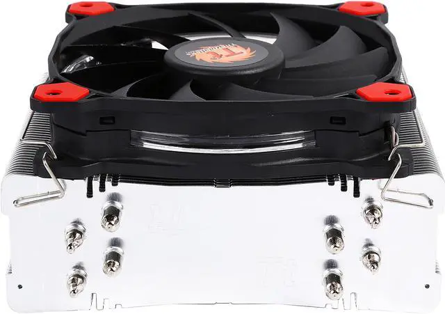 Alt view image 6 of 8 - Thermaltake Riing Silent 12 Red LED 150W Intel/AMD 120mm CPU Cooler CL-P022-AL12RE-A