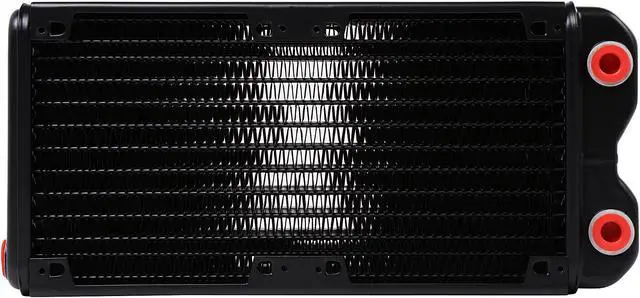 Alt view image 3 of 17 - Thermaltake Pacific DIY LCS RL240 High Capacity D5 Res/Pump Hard Tube Red LED Riing Fan / Opaque Coolant Water Cooling Kit CL-W128-CA12RE-A