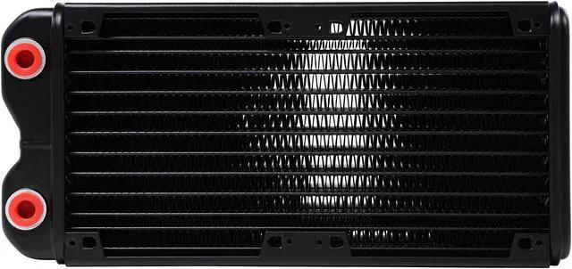 Alt view image 5 of 17 - Thermaltake Pacific DIY LCS RL240 High Capacity D5 Res/Pump Hard Tube Red LED Riing Fan / Opaque Coolant Water Cooling Kit CL-W128-CA12RE-A