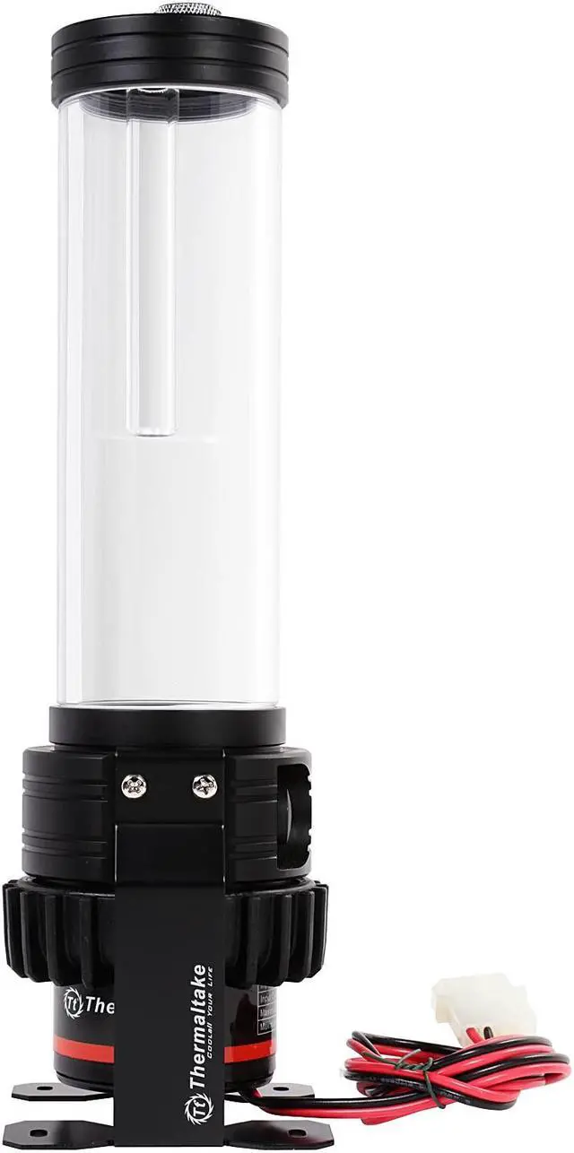 Alt view image 10 of 17 - Thermaltake Pacific DIY LCS RL240 High Capacity D5 Res/Pump Hard Tube Red LED Riing Fan / Opaque Coolant Water Cooling Kit CL-W128-CA12RE-A