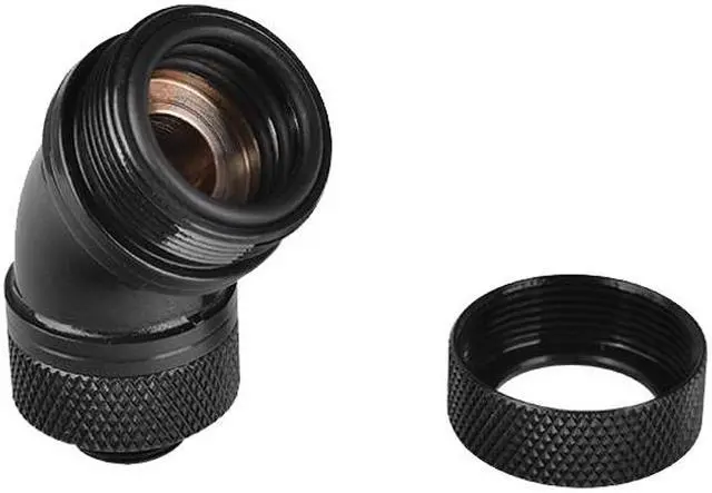 Alt view image 3 of 3 - Thermaltake CL-W096-CA00BL-A Pacific G14 PETG Tube 45-Degree Compression 16mm OD