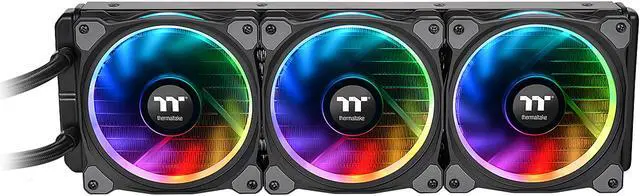 Alt view image 4 of 10 - Thermaltake Floe AIO Triple Riing RGB 360 TT Premium Edition PWM AM4 LGA2066 Ready Liquid Cooling System, CL-W158-PL12SW-A LGA 1700 Compatible