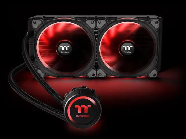 Alt view image 7 of 11 - Thermaltake Floe AIO Riing RGB 280 TT Premium Edition PWM TR4 LGA2066 Ready Liquid Cooling System CL-W167-PL14SW-A LGA 1700 Compatible