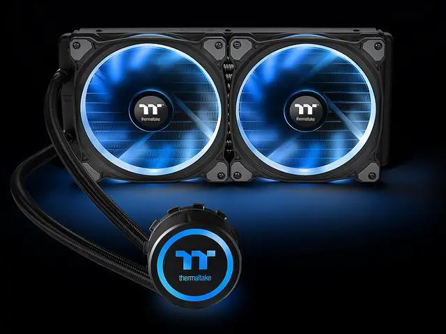 Alt view image 11 of 11 - Thermaltake Floe AIO Riing RGB 280 TT Premium Edition PWM TR4 LGA2066 Ready Liquid Cooling System CL-W167-PL14SW-A LGA 1700 Compatible