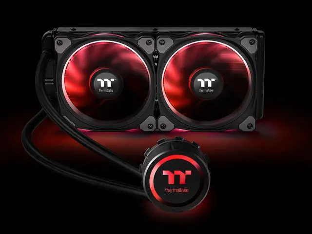 Alt view image 8 of 8 - Thermaltake Floe AIO Riing RGB 240 TT Premium Edition PWM TR4 LGA2066 Ready Liquid Cooling System CL-W157-PL12SW-A LGA 1700 Compatible