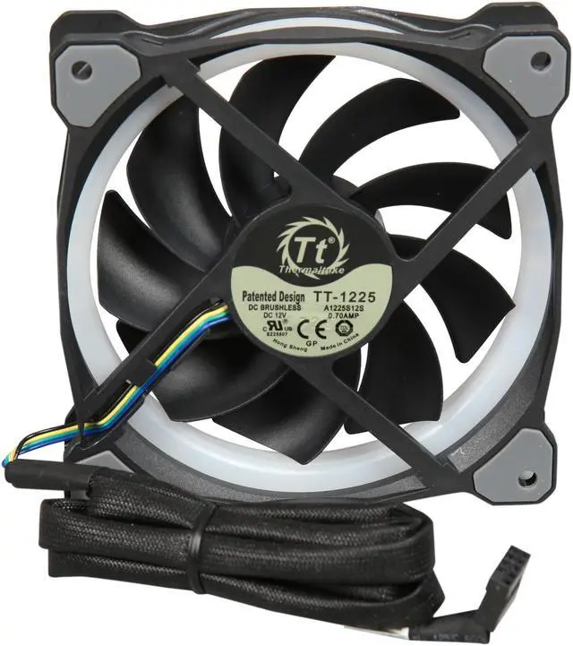 Alt view image 4 of 6 - Thermaltake CL-F059-PL12SW-A Riing Plus 12 LED RGB Radiator Fan TT Premium Edition (Single Fan Pack)