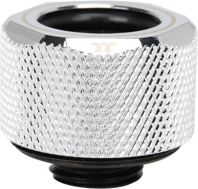 Alt view image 2 of 5 - Thermaltake CL-W213-CU00SL-B Pacific C-PRO G1/4 PETG Tube 16mm OD Compression - Chrome (6-Pack Fittings)