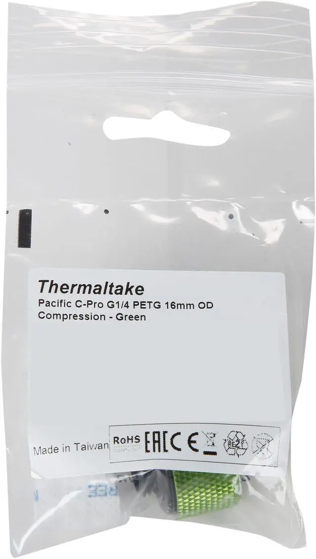 Alt view image 4 of 4 - Thermaltake CL-W212-CU00GR-A Pacific C-PRO G1/4 PETG Tube 16mm OD Compression - Green
