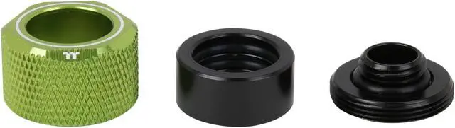 Alt view image 4 of 5 - Thermaltake Pacific Green 4 Build-in O-Rings C-Pro G1/4 PETG 16mm OD Compression Fitting 6 Pack CL-W212-CU00GR-B