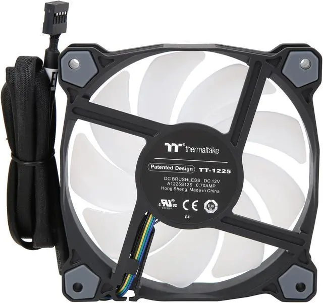 Alt view image 4 of 11 - Thermaltake Pure Plus 12 RGB TT Premium Edition 120mm Software Enabled Circular 9 Controllable LEDs PWM Case/Radiator Fan - Triple Pack - CL-F063-PL12SW-A