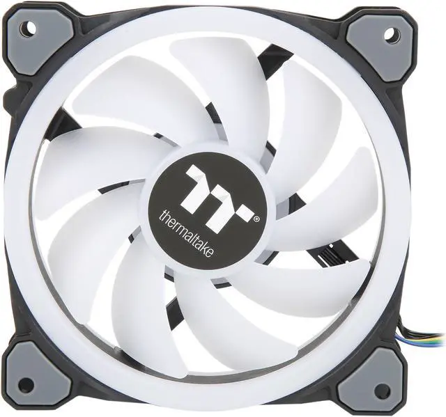Alt view image 2 of 11 - Thermaltake Riing Trio 12 RGB Radiator Fan TT Premium Edition (3-Fan Pack) CL-F072-PL12SW-A RGB LED Case Fan