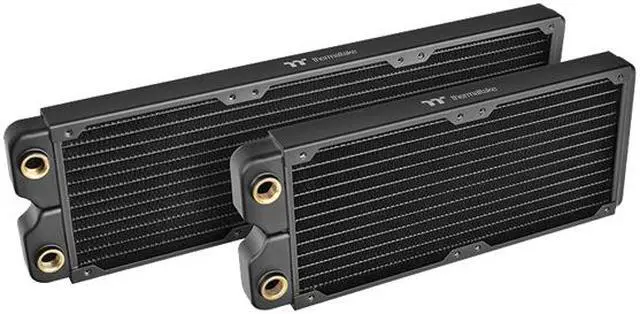 Alt view image 6 of 15 - Thermaltake C240, 27mm Thick 240mm Long, High-Density Fins, Copper Tubes Copper Radiator CL-W227-CU00BL-A