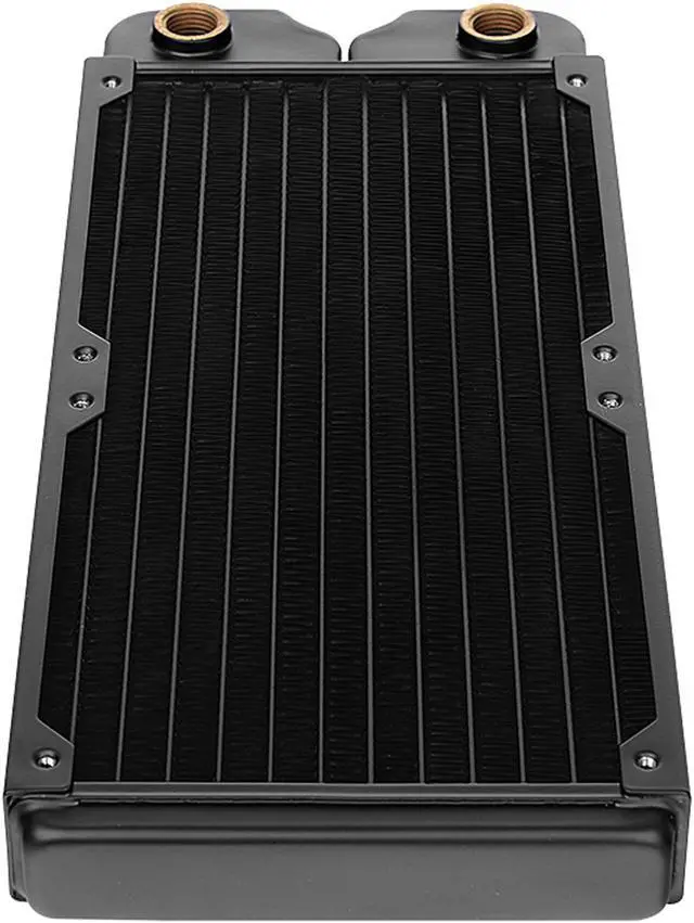 Alt view image 7 of 15 - Thermaltake C240, 27mm Thick 240mm Long, High-Density Fins, Copper Tubes Copper Radiator CL-W227-CU00BL-A