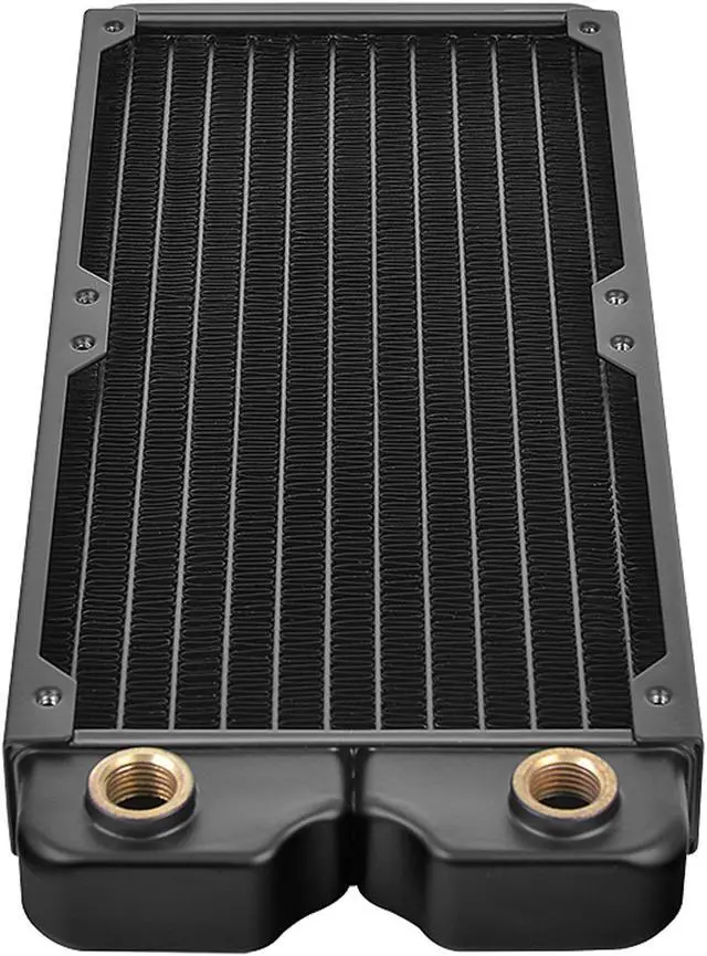 Alt view image 8 of 15 - Thermaltake C240, 27mm Thick 240mm Long, High-Density Fins, Copper Tubes Copper Radiator CL-W227-CU00BL-A