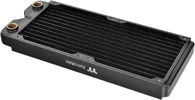 Alt view image 10 of 15 - Thermaltake C240, 27mm Thick 240mm Long, High-Density Fins, Copper Tubes Copper Radiator CL-W227-CU00BL-A