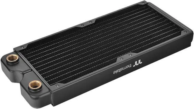 Alt view image 11 of 15 - Thermaltake C240, 27mm Thick 240mm Long, High-Density Fins, Copper Tubes Copper Radiator CL-W227-CU00BL-A