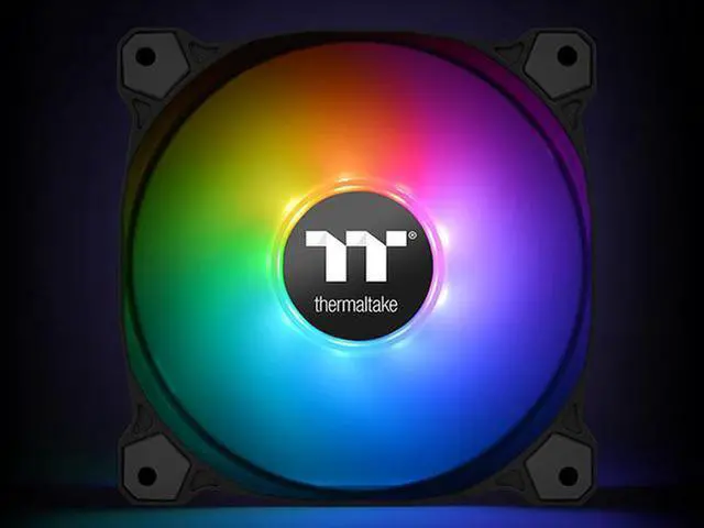 Alt view image 7 of 17 - Thermaltake Pure 12 ARGB 5V Motherboard Sync/Analog Controller TT Premium Edition 16.8 Million Colors 9 Addressable LEDs 120mm Hydraulic Bearing PWM Case/Radiator Fan, (3-Fan Pack) CL-F079-PL12SW-A