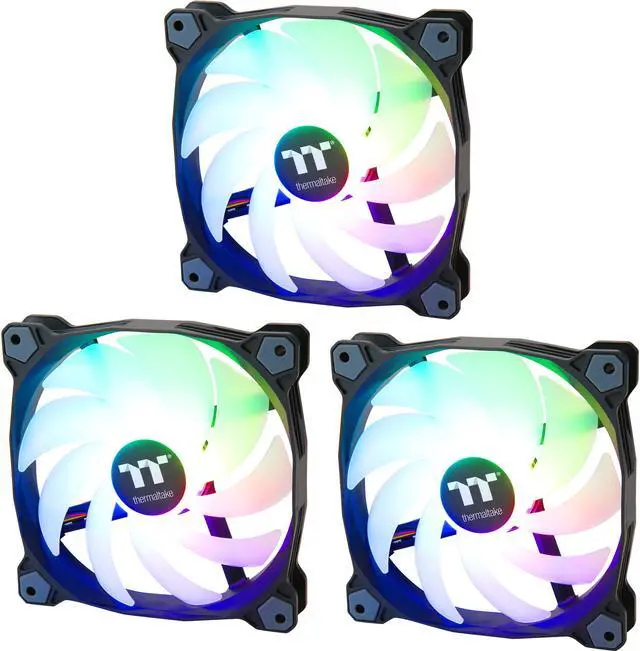 Main image of Thermaltake Pure 14 ARGB 5V Motherboard Sync/Analog Controller TT Premium Edition 16.8 Million Colors 9 Addressable LEDs 140mm Hydraulic Bearing PWM Case/Radiator Fan, 3 Pack CL-F080-PL14SW-A