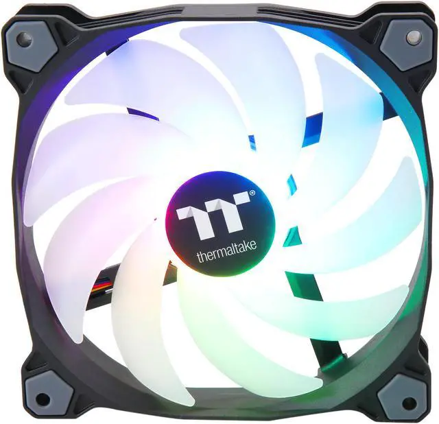 Alt view image 2 of 16 - Thermaltake Pure 14 ARGB 5V Motherboard Sync/Analog Controller TT Premium Edition 16.8 Million Colors 9 Addressable LEDs 140mm Hydraulic Bearing PWM Case/Radiator Fan, 3 Pack CL-F080-PL14SW-A
