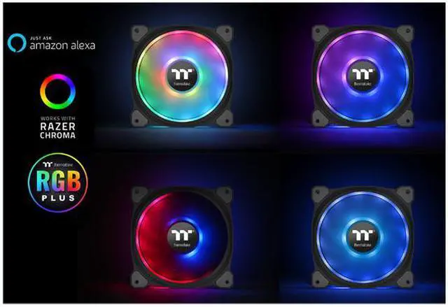 Alt view image 9 of 11 - Thermaltake Riing Duo 12 RGB Radiator Fan TT Premium Edition (3-Fan Pack) CL-F073-PL12SW-A RGB LED Case Fan