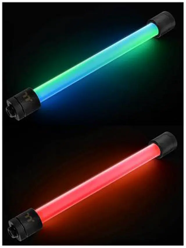 Alt view image 9 of 11 - Thermaltake RGB Plus 6-Pack RGB Fitting, RBG Software Enabled (TT RGB Plus/Alexa/Razer Chroma), designed for PETG Tube with OD 16mm (5/8") x ID 12mm (1/2"), CL-W185-CU00BL-A