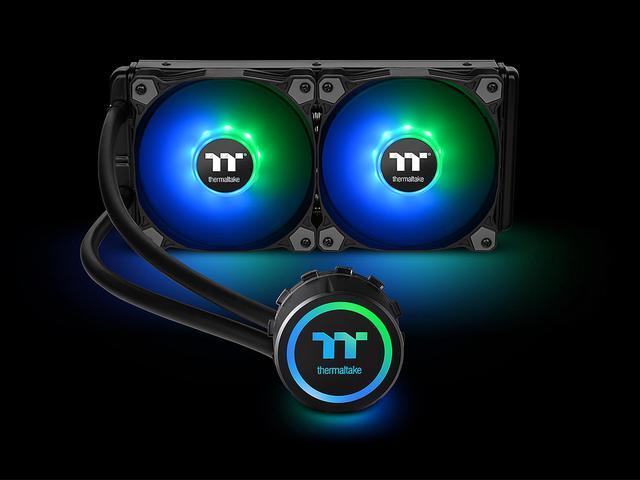 Alt view image 3 of 10 - Thermaltake Water 3.0 240 ARGB Sync Edition CL-W233-PL12SW-B Water Cooler LGA 1700 Compatible